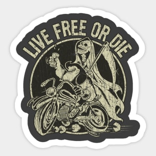 Live Free or Die 1982 Sticker